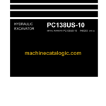 Komatsu PC138US-10 Hydraulic Excavator Shop Manual (WENBM00010)