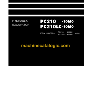 Komatsu PC210-10M0, PC210LC-10M0 Hydraulic Excavator Shop Manual (SEN06701-10)