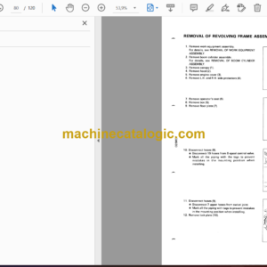 Komatsu PC05-7 Hydraulic Excavator Shop Manual (SEBM020M0701)