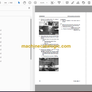 Komatsu PC450-7E0 PC450LC-7E0 Galeo Hydraulic Excavator Shop Manual (UEN00344-01)