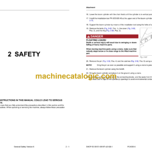 Komatsu PC4000-6 T2 Hydraulic Mining Shovel Shop Manual (08205-xD-GB-1)