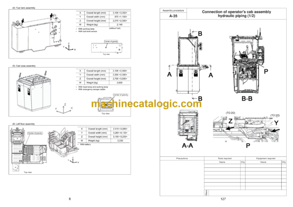 Komatsu PC2000-11 Hydraulic Excavator Field Assembly Instruction (GEN00271-00)