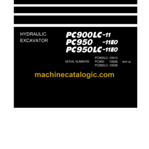 Komatsu PC900LC-11 PC950-11E0 PC950LC-11E0 Hydraulic Excavator Shop Manual (SEN06968-02)