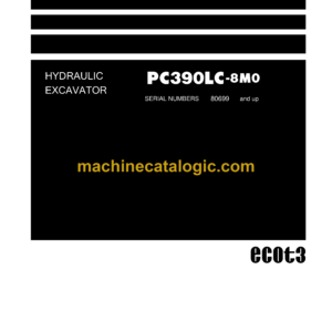 Komatsu PC390LC-8M0 Hydraulic Excavator Shop Manual (SEN06613-08)