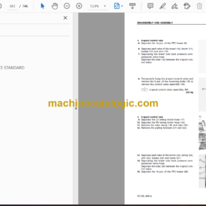 Komatsu PC750-6 PC800-6 Hydraulic Excavator Shop Manual (SEBM025306)