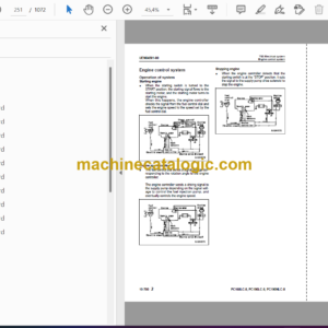 Komatsu PC160LC-8 PC190LC-8 PC190NLC-8 Hydraulic Excavator Shop Manual (UEN04566-00)