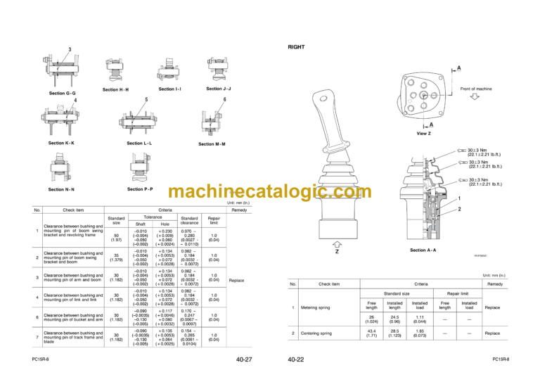Komatsu PC15R-8 Hydraulic Excavator Shop Manual (WEBM002800)