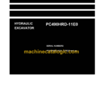 Komatsu PC490HRD-11E0 Hydraulic Excavator Shop Manual (UENBM00740)