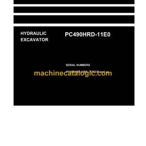 Komatsu PC490HRD-11E0 Hydraulic Excavator Shop Manual (UENBM00740)