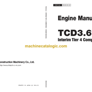 Hitachi TCD3.6L4 Interim Tier 4 Compatible Engine Manual