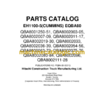 Hitachi EH1100-5 Cummins EQBA80 Parts Catalog