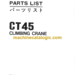 Hitachi C45 Climbing Crane Parts Catalog