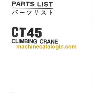 Hitachi C45 Climbing Crane Parts Catalog