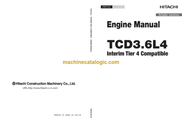 Hitachi TCD3.6L4 Interim Tier 4 Compatible Engine Manual