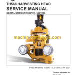 Tigercat TH568 Harvesting Head Service Manual (5680101 - 5681000) (56526AENG)