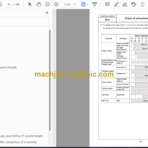 Komatsu PC360LC-11 PC360LC-11E0 Hydraulic Excavator Field Assembly Instruction (GEN00263-00)