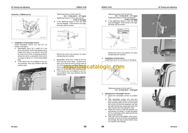 Komatsu PC130-8 Hydraulic Excavator Shop Manual (SEN03763-13TH)