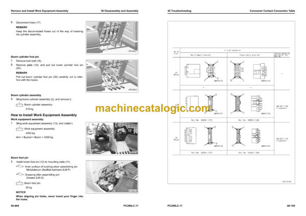 Komatsu PC290LC-11 Hydraulic Excavator Shop Manual (SEN06808-10)