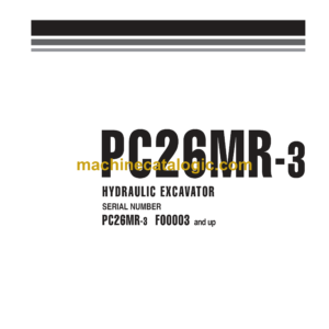 Komatsu PC26MR-3 Hydraulic Excavator Shop Manual (WEBM007901)