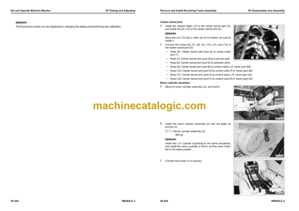 Komatsu HB365LC-3 Hydraulic Excavator Shop Manual (SEN06598-13)