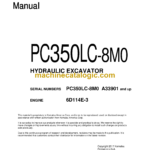 Komatsu PC350LC-8M0 Hydraulic Excavator Shop Manual (CEBM031900)