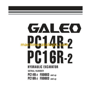 Komatsu PC14R-2 PC16R-2 Galeo Hydraulic Excavator Shop Manual (WEBM006800)