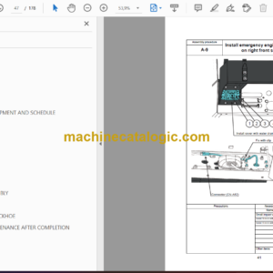 Komatsu PC1250-11 PC1250-11E0 PC1250LC-11 PC1250LC-11E0 PC1250SP-11 PC1250SP-11E0 Hydraulic Excavator Field Assembly Manual (GEN00203-00)