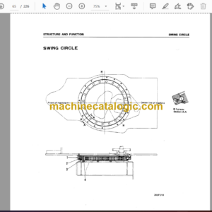 Komatsu PC20-3 PC30-3 Hydraulic Excavator Shop Manual (SEBM0225C01)