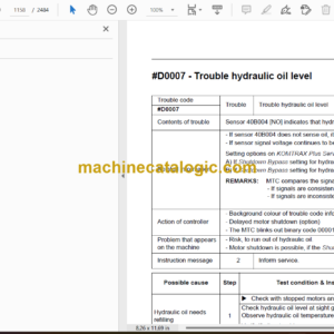 Komatsu PC7000E-6 Hydraulic Excavator Shop Manual (35003-xE-GB-1)