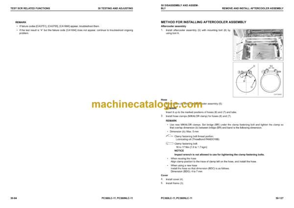 Komatsu PC360LC-11 PC360NLC-11 Hydraulic Excavator Shop Manual (UENBM00390)