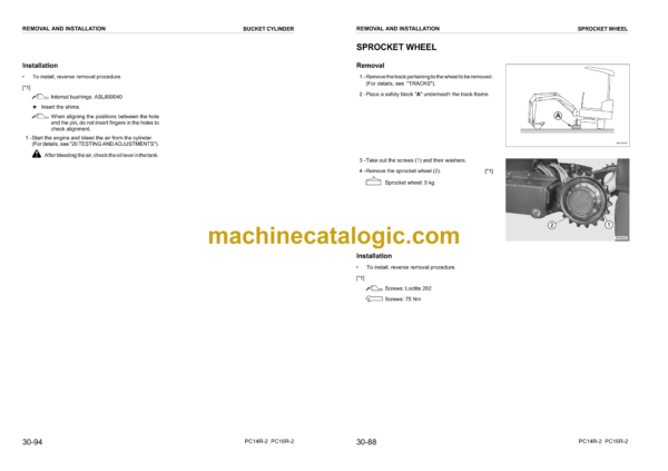 Komatsu PC14R-2 PC16R-2 Galeo Hydraulic Excavator Shop Manual (WEBM006800)