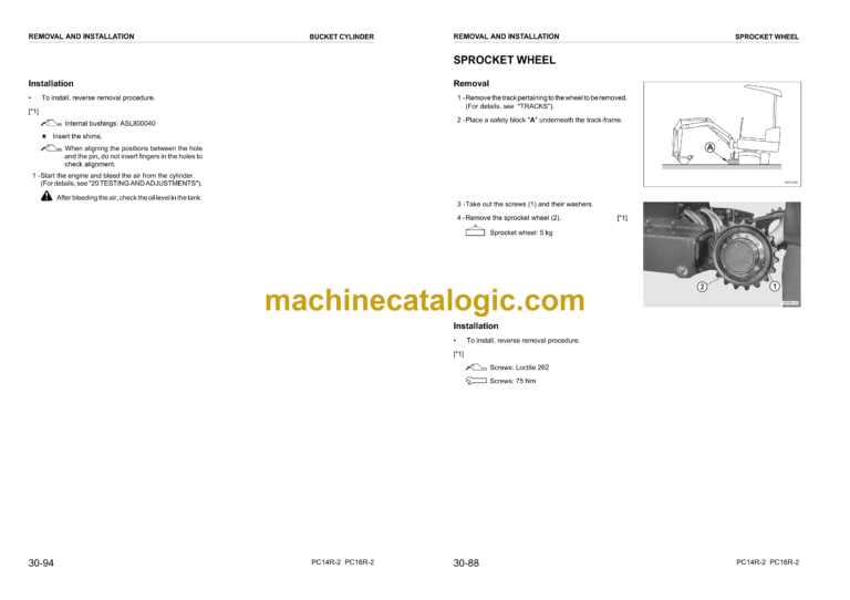 Komatsu PC14R-2 PC16R-2 Galeo Hydraulic Excavator Shop Manual (WEBM006800)