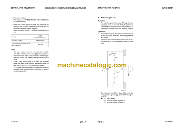 Komatsu PC26MR-3 Hydraulic Excavator Shop Manual (WEBM007900)