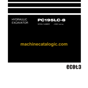 Komatsu PC195LC-8 Hydraulic Excavator Shop Manual (LEBMP19802)