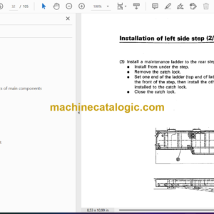 Komatsu PC1100-6 PC1100SP-6 PC1100LC-6 Hydraulic Excavator Field Assembly Instruction (SEAW001100)