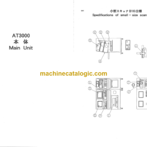 Hitachi AT3000, AT5000, AT7000 Scanning Acoustic Tomograph Parts Catalog