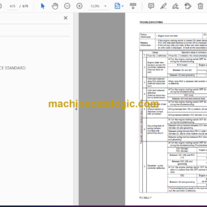 Komatsu PC160LC-7 Hydraulic Excavator Shop Manual (SEBM028603)