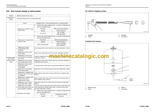 Komatsu PC390LC-8M0 Hydraulic Excavator Shop Manual (SEN06778-04)