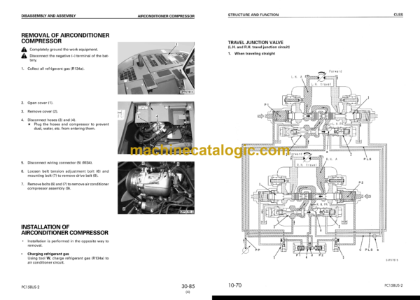 Komatsu PC158US-2 Hydraulic Excavator Shop Manual (SEBM026504)