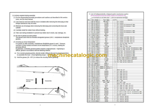 Komatsu PC220LC-8M0 Hydraulic Excavator Field Assembly Instruction (GEN00258-00)