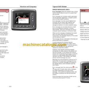 Tigercat 635D Skidder Service Manual (6351001 – 6351500) (33284A)