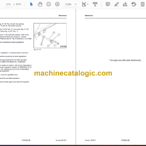 Komatsu PC5500E-6 Hydraulic Excavator Shop Manual (15016-upE-GB-1)