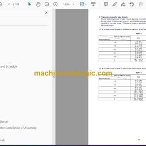 Komatsu PC800-8R1 PC800LC-8R1 PC800SE-8R1 PC850-8R1 PC850SE-8R1 Hydraulic Excavator Field Assembly Manual (GEN00104-03)