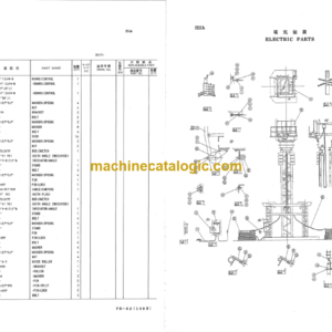 Hitachi C45 Climbing Crane Parts Catalog