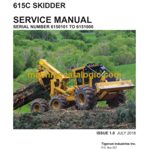 Tigercat 615C Skidder Service Manual (6150101 - 6151000) (39922AENG)