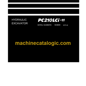 Komatsu PC210LCi-11 Hydraulic Excavator Shop Manual (SEN06877-05)