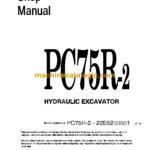 Komatsu PC75R-2 Hydraulic Excavator Shop Manual (WEBM002600)