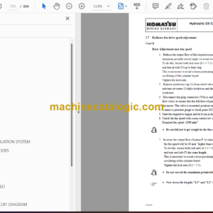 Komatsu PC5500-6 Hydraulic Mining Shovel Shop Manual (SMPC550015027)