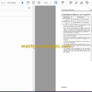 Komatsu PC210LC-11 Hydraulic Excavator Shop Manual (SEN06695-11)