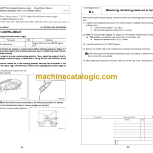 Komatsu PC360LC-11 Hydraulic Excavator Field Assembly Instruction (GEN00130-05)